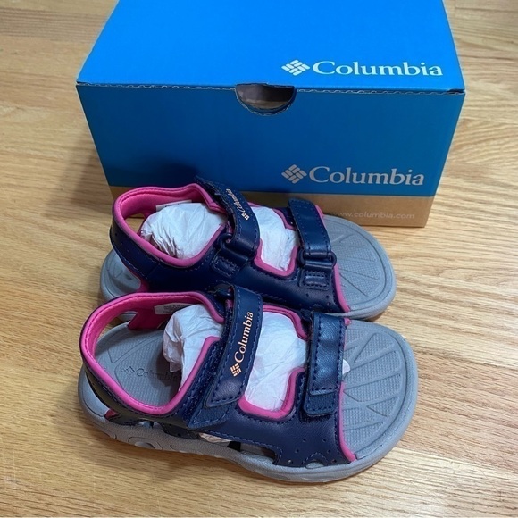 Columbia Techsun Vent Sandals NEW Sz 9 Vent Pink Purple Girls Toddler Open Toe - Picture 2 of 7